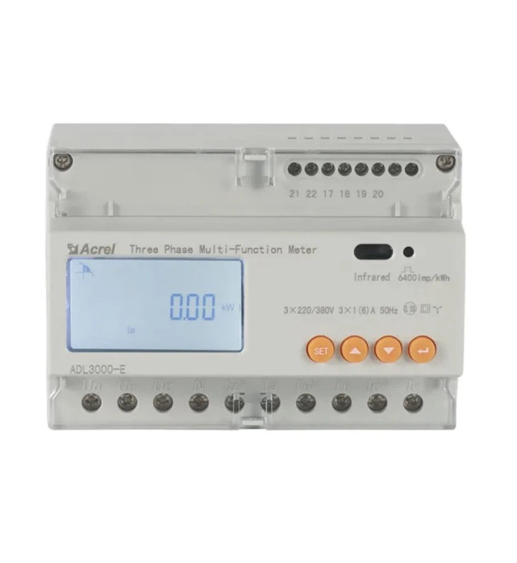 Compteur KWh triphasé sur rail DIN